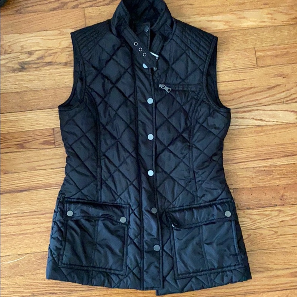 Banana Republic Black Puffer Vest